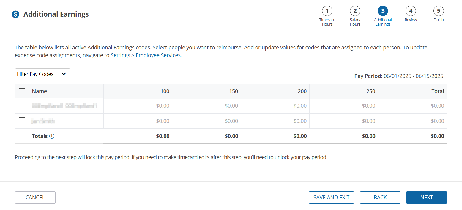 uAttend Process Payroll Additional Earnings.png