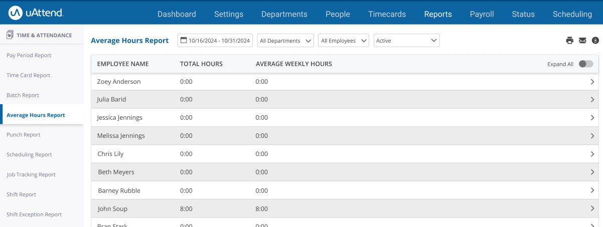 uAttend - Reports - Average Hours Report - Screenshot.png