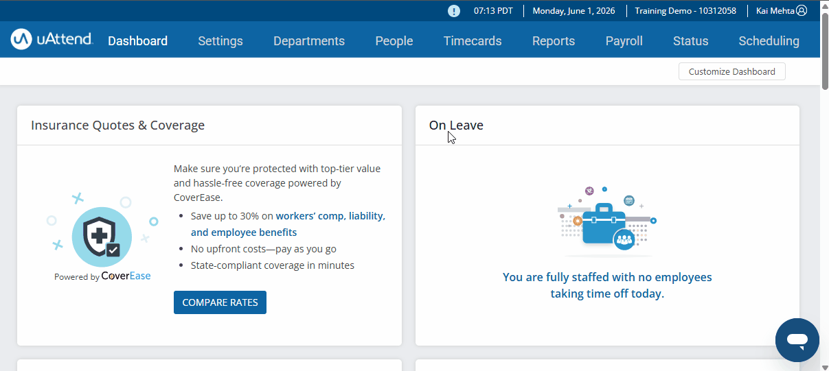 uAttend - Settings- Communications - Enable Timecard Approvals.gif
