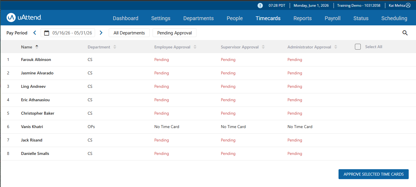 uAttend - Timecards - Timecard Approvals - pending Approval.png