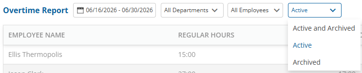 uAttend - Portal - Reports - Overtime Report - Employee Status Filter.png